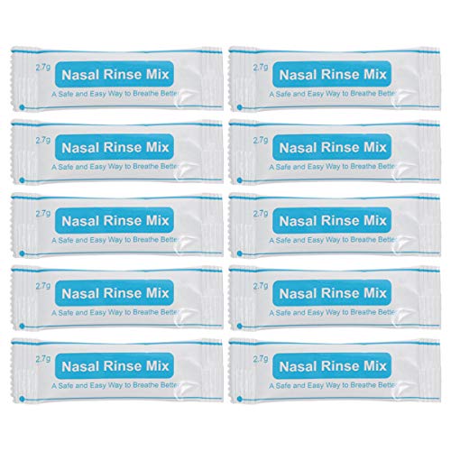 EXCEART Protector De Cavidad Nasal Sal Tamponada Sal de Limpieza Nasal 1 de 40 Unidades de Sal de Limpieza Nasal Instantánea Sal de Limpieza Nasal Paquetes De Enjuague Sinusal
