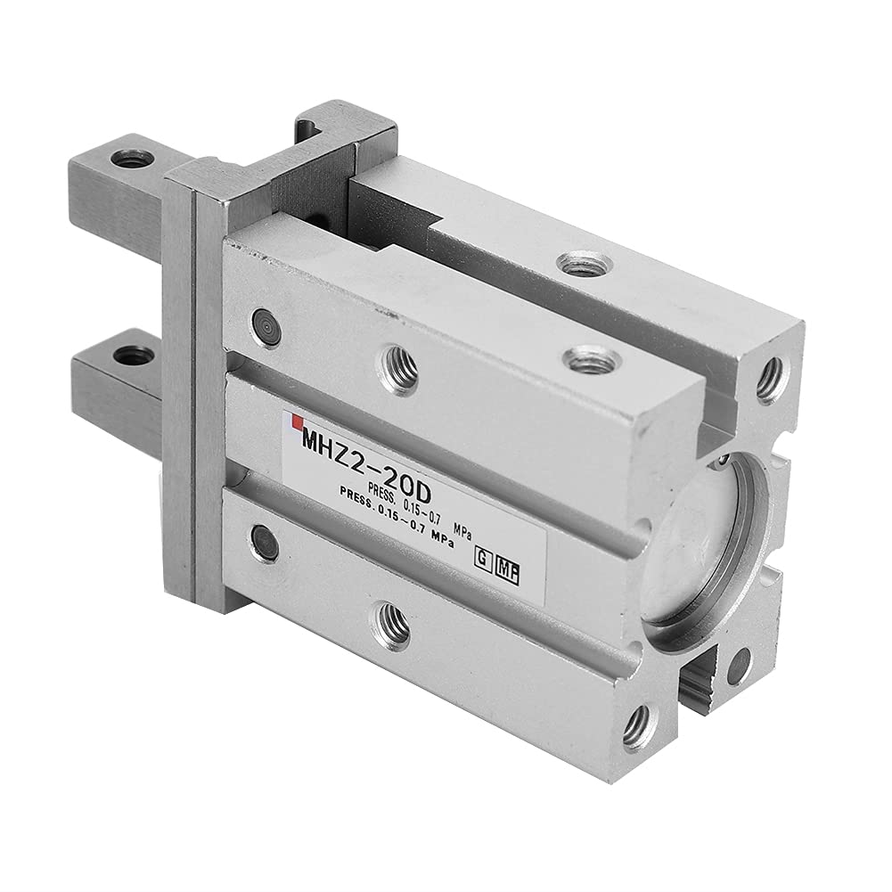 Cilindro pneumatico, Cilindro pneumatico in lega di alluminio, Cilindro a dito a doppio effetto, Cilindro per dispositivo pneumatico con foro da 10 mm per l'industria