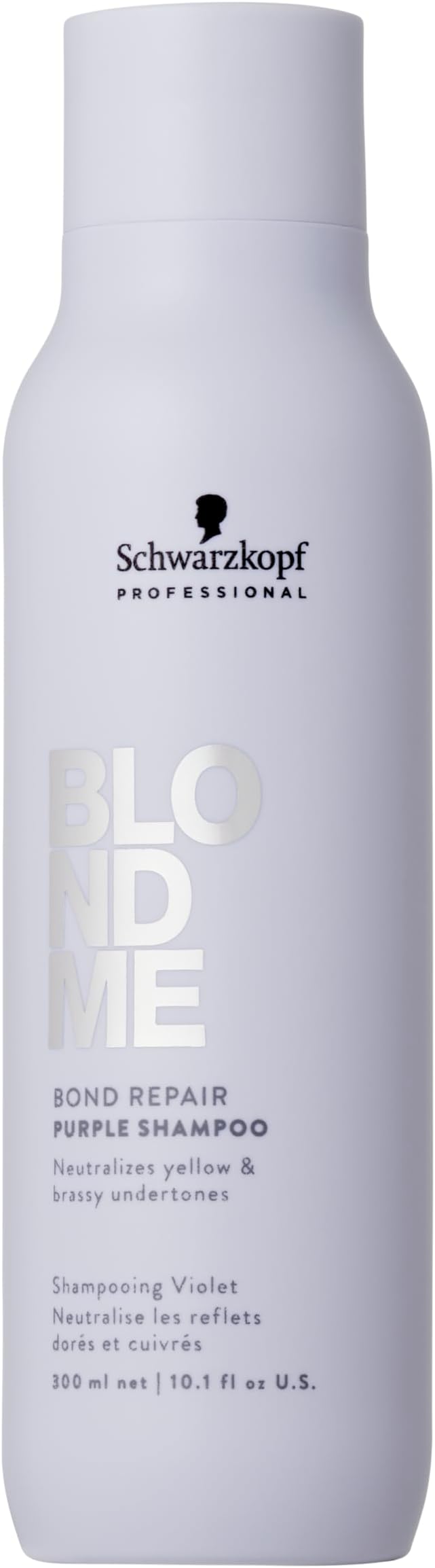 BlondMe Bond Repair Purple Shampoo for Blonde Hair | Neutralizes Yellow & Brassy Tones | Strengthens, Repairs, & Prevents Breakage | For Moisturized, Healthy-Looking Cool-Toned Blondes