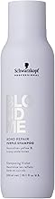 Schwarzkopf Professional BLONDME Bond Repair Purple Shampoo Cool Shampoo Neutralises Yellow Tones for Dyed Lightened Hair Purifying and Nourishing 300ml