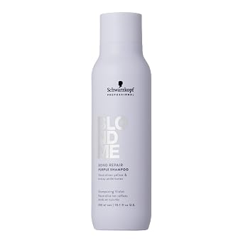 BlondMe Bond Repair Purple Shampoo for Blonde Hair | Neutralizes Yellow & Brassy Tones | Strengthens, Repairs, Prevents Breakage | For Moisturized, Healthy-Looking Cool-Toned Blondes