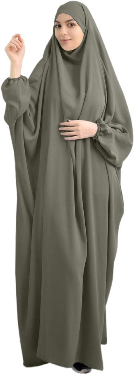 Women Muslim Dress Ramadan One Piece Prayer Garment Hijab Hooded Abaya Dubai Full Cover Islam Robe African Turkey Caftan
