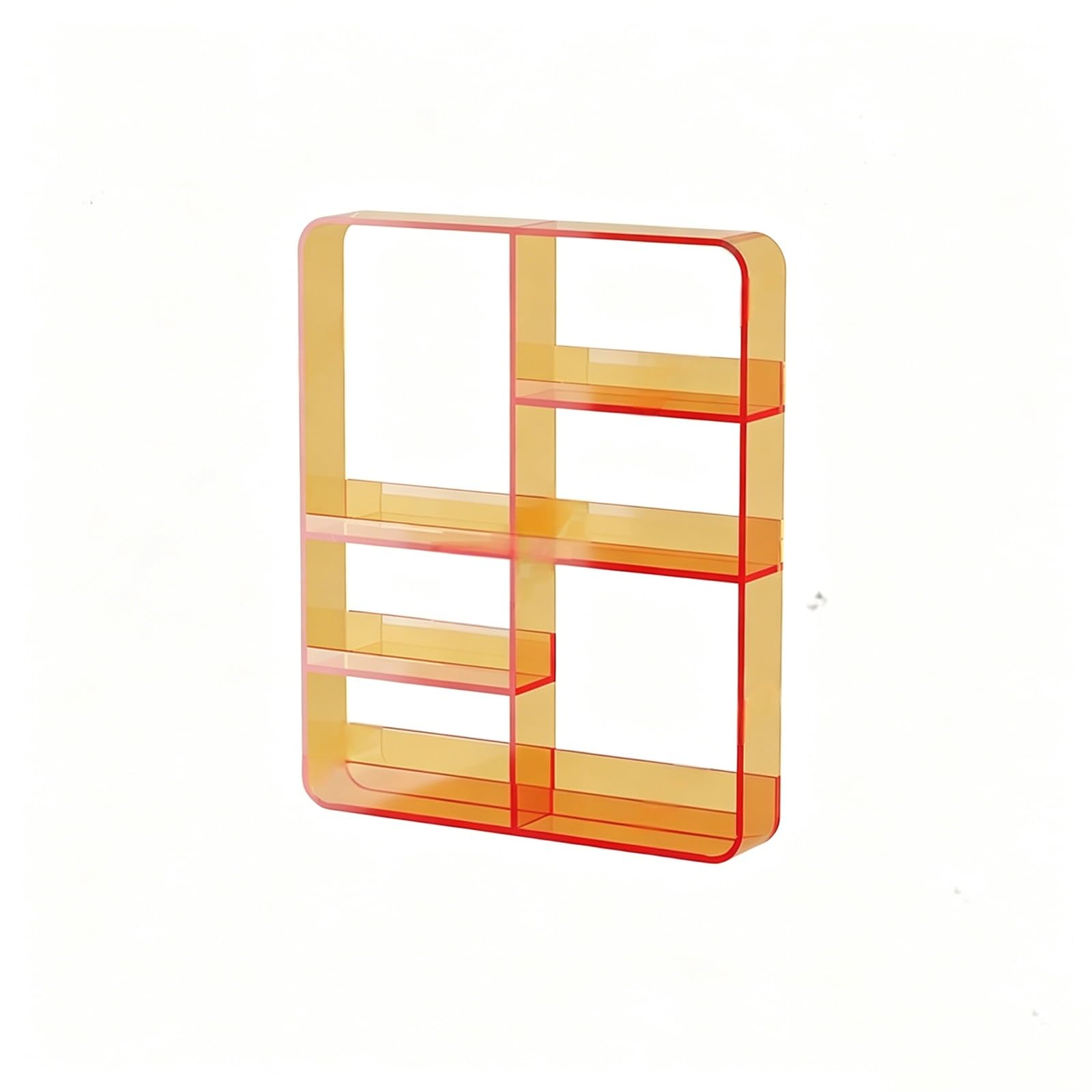 Dexinhdh A Clear Crylic Floating Shelves, Wall-Mountable Craft Paints Holder, No-Drill Vanity Cosmetics Storage Cabinet For Bedroom, Bathroom, Kitchen, Living Room Decor(A)