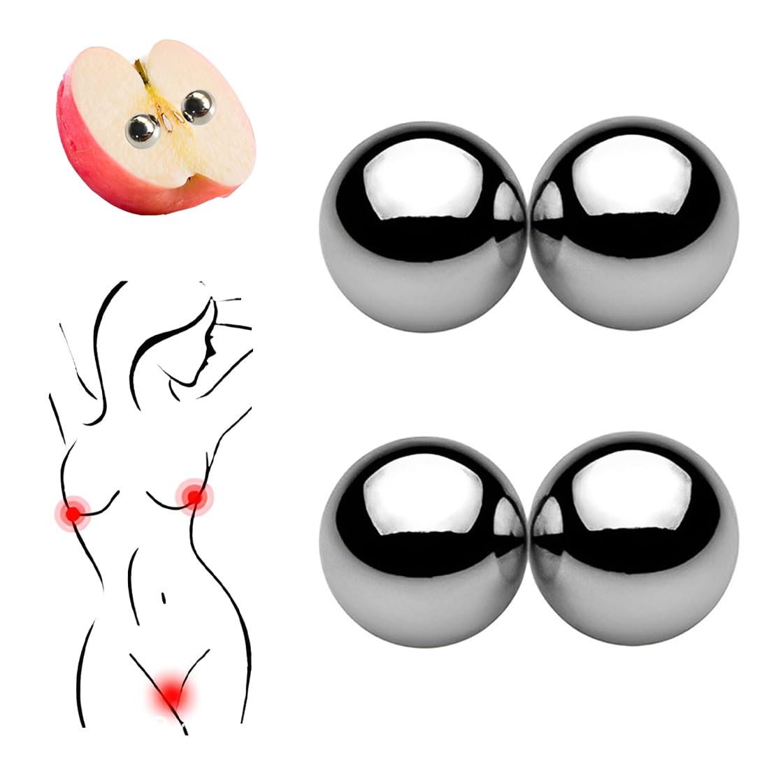 4 Pezzi pinze capezzoli, Pinze per capezzoli, Morsetto per capezzoli da donna, 9mm