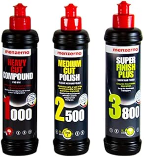 menzerna 250 ml: Heavy Cut Compound 1000 & Medium Cut Polish 2500 & Super Finish 3800 250 ml