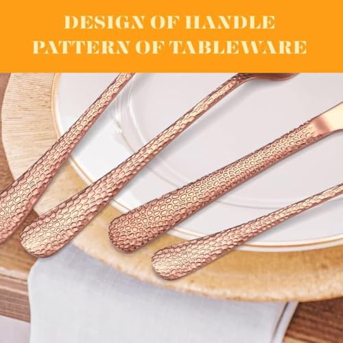 Image of Stainless Steel Dinner Forks Set, Hardened Blade Steel, Dishwasher Safe, Easy to Clean, Reusable, Food-Grade Rustproof Cutlery Set for Home & Kitchen (6 Pcs Big Fork, Rose Gold)
