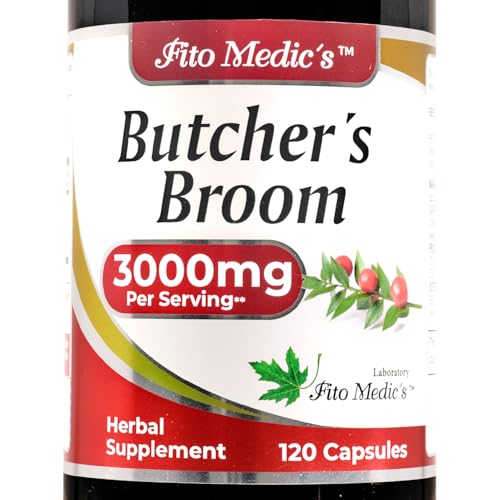 FITO MEDIC'S Butcher’s Broom | Butcher’s Broom Capsules | 120 Cap...