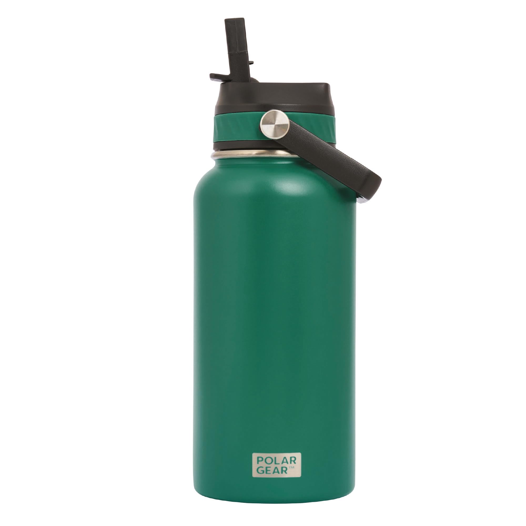 Polar Gear Hydra Roam 800ml Stainless Steel Water Bottle - Durable, Leak-Proof Design Keeps Drinks Cooler for Longer - Ideal for Outdoor Adventures, Gym, and Daily Use (Forest Green)