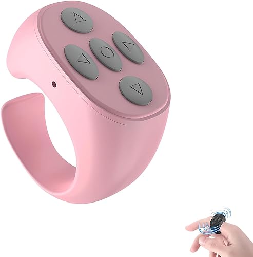 2026 Nueva actualización de control remoto inalámbrico Bluetooth, control remoto Bluetooth creativo, girador de página, anillo de desplazamiento