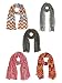 Trendy Multicolor Scarf Collection 5-Pack Set