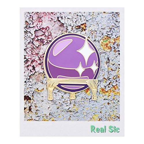 REAL SIC Crystal Ball Enamel Pin - Occult Lapel Pin for Psychics, Indigo Children & The Initiated - Enamel Pin Accessory for Jackets, Backpacks, Hats, Bags & Tops2