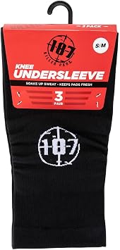 187 Killer Pads Knee Undersleeve, BLACK - JR/XS