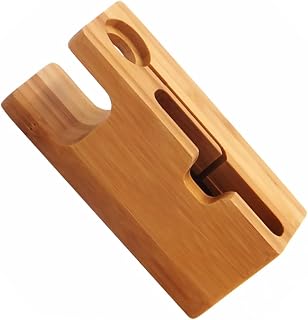 DECHOUS Bamboo Phone Watch 2-in-1 Charging Base Desktop Stand