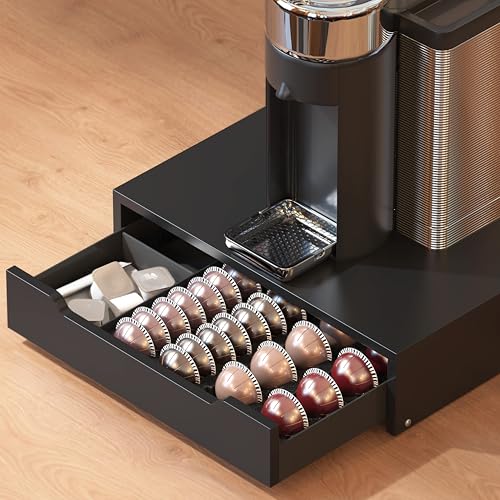 Deco Brothers Vertuoline |bhz_[ o ߉\Ȏd؂t Nespresso 40 S܂20 L JvZ R[q[o[Xe[VɑΉ ؐgbvX^h ANZT[pTChXg[Wt ubN