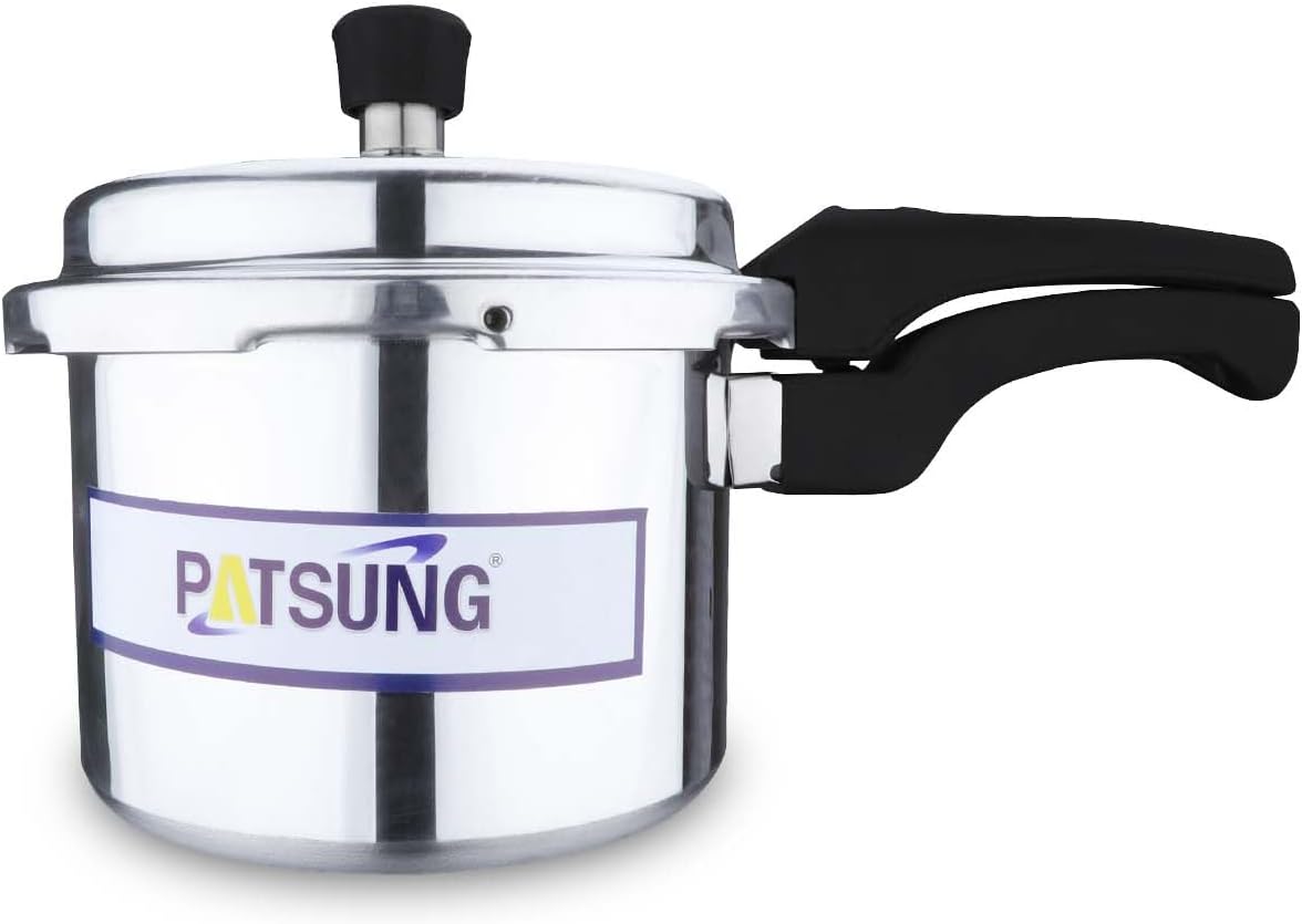 - 3 L Pressure Cooker | Heavy Duty Aluminium Cooker for Rice, Dal & Daily Cooking | Fast Pressure Cooking | Safety Valve Protection | Ideal Kitchen Cooker for Home