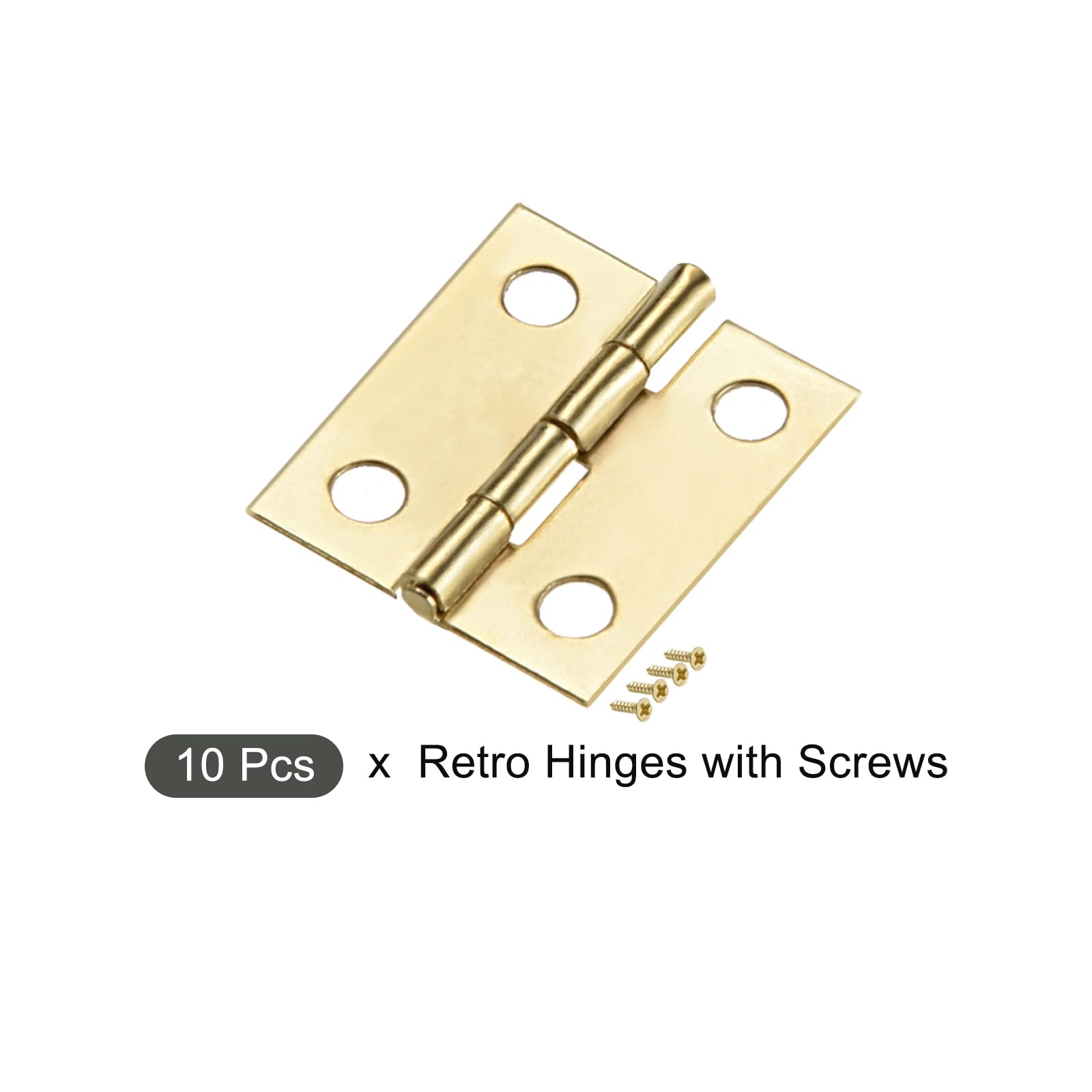 Cerniere Antiche In Metallo 70x35mm - Per Mobili Vintage Con Viti - Foto 7