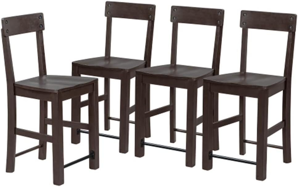 Counter Height Dining Chairs Industrial Style Wood Dining