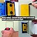 Calculated Industries 8125 Value Pack - Blind Mark and Center Mark Drywall Install Tools | For Electrical Outlet Box and Recessed Can-Light Cutouts | Powerful Rare-Earth Magnetic Targets and Locator