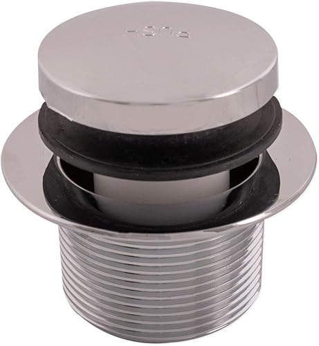 Eastman Kit de ensamblaje de drenaje de baño de punta con brida y arandela de drenaje rosca gruesa de 1-12 pulgadas x 115 pulgadas cromado 35235