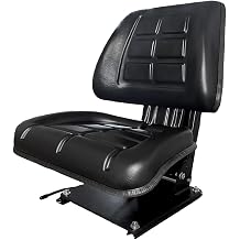 Tractor Seat Tractor Seat Classic Car Suitable Case IHC A Family 323 353 383 423 433 440 453 533 540 KS 44/33V PVC Black Tilt Adjustable with Shock Absorber and Tension Springs