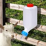 800ml Lamb Feeding Bottle Thickened Goat Feeder Bottles Hang Upside Down Livestock Milk Bottle with Measurements Fawns Nursing Bottles for Goat Lamb Fawns Nigerian Dwarf Doeling Dog