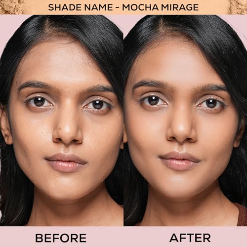 Image of RENEE Bollywood Filter Blurring Compact - Mocha Mirage | Pore Minimising, Matte Finish, Full Coverage, Rich Pay-off | Blurs Pores & Blemishes | 9g