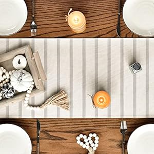 Artoid Mode Stripes Pumpkin Sunflower Leaves Fall Table Runner, Seasonal Autumn Kitchen Dining Table Decoration for Outdoor Home Party 13x72 Inch Artoid Mode Stripes Pumpkin Sunflower Leaves Fall Table Runner Seasonal Autumn Kitchen Dining Table Decoration for Outdoor Home Party 13×72 Inch