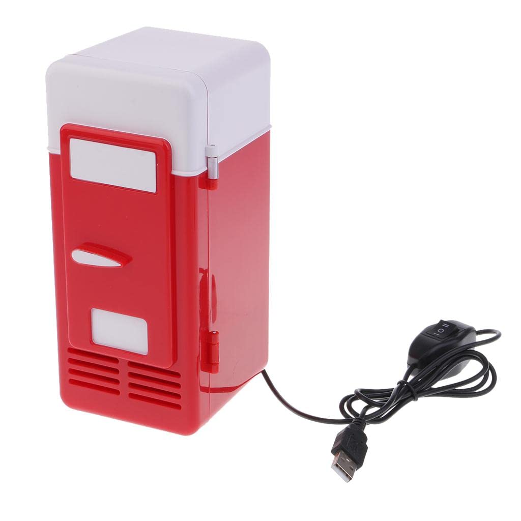 Universal 5V Mini Fridge Warmer and Cooler Function USB Powered Drinks Refrigerator Red new|1 Piece Mini Travel Fridge 1 Piece Power Cord 1 Pi|Collectibles|Collectibles-image-1