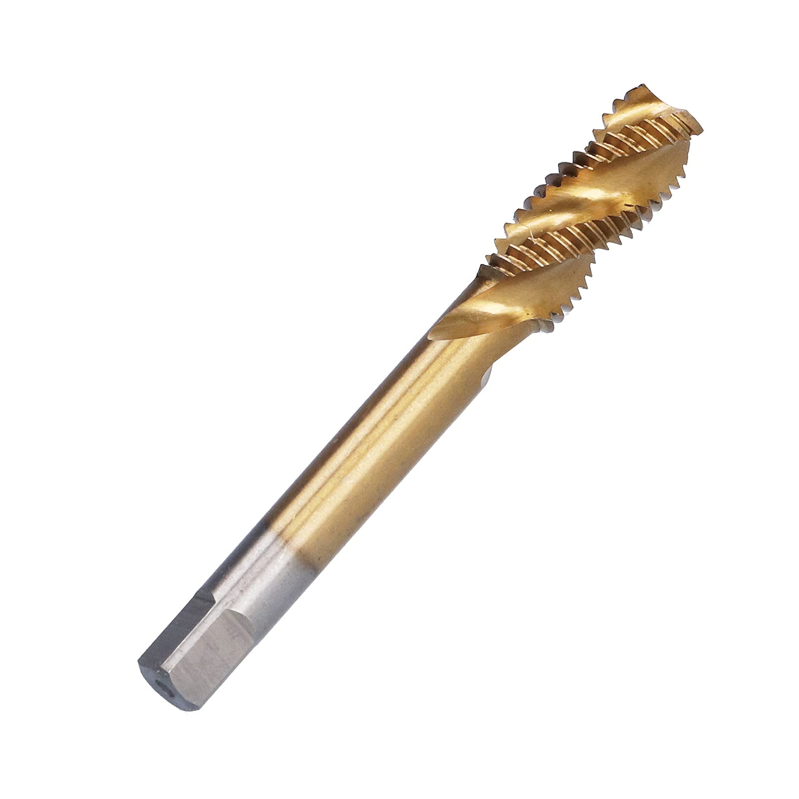 Spiral Flute Tap Set, Ti Coated HSS Tapping Hand Tool, 9 Sizes M2 M12, Long Service Life, Excellent Thread Cutting, Sturdy and Resistant