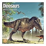 2022 Dinosaurs Wall Calendar by Bright Day, 12 x 12 Inch, T Rex Kids and Family Collection