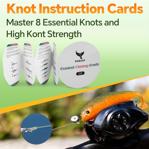 Image of Monofilament Fishing Line with Knot Guide Card, Tangle-Free Snap Ring for No More Mess, Low Memory Smooth Casting Nylon Mono String, 15 /20 /30 /50 /80LB, 220-1050 Yards