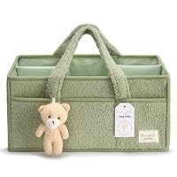 StarHug Organiseur de couches pour bébé – Panier de fête prénatale | Grand bac de rangement pour table à langer | Sac fourre-tout de voyage en voiture | Indispensable pour le registre