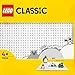 LEGO 11026 Classic Weiße Bauplatte, quadratische Grundplatte mit 32x32 Noppen als Basis für LEGO Sets, Konstruktionsspielzeug