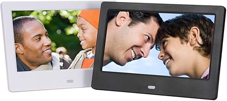 JIANGYE Slim Design Digital Photo Frame High Resolution IPS 7-Zoll MP3
Music Video Playback Behind The Wall Auto OnOff Timer Ultra Built-in
Speaker : Digitale Bilderrahmen JIANGYE Slim Design Digital Photo Frame High Resolution IPS 7-Zoll MP3
Music Video Playback Behind The Wall Auto OnOff Timer Ultra Built-in
Speaker : Digitale Bilderrahmen