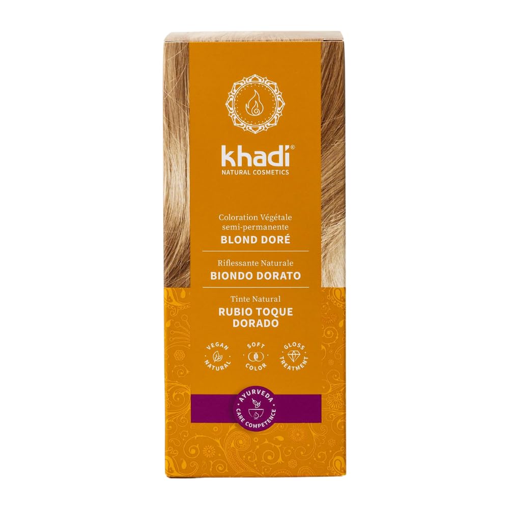 khadi CASTANO MEDIO Tinte vegetal para el cabello - tinte para un color castaño canela vivo y cálido hasta un castaño medio intenso y profundo - 100% vegetal - 100 g — view 17