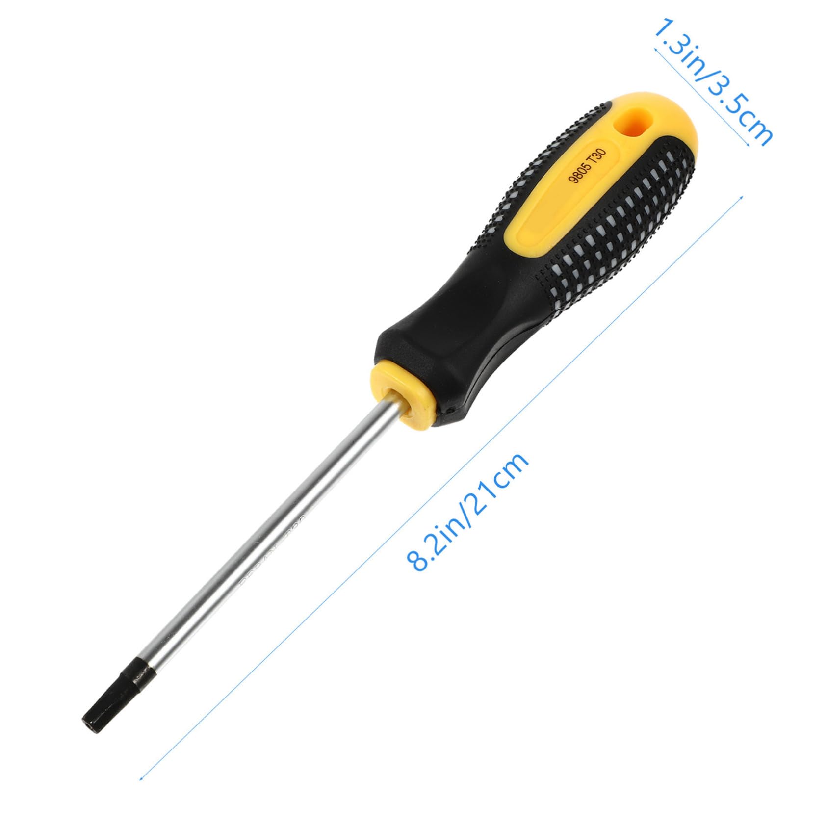 BESTonZON Set di Cacciaviti a Stella di Sicurezza 11 Pezzi, T5-t30, Impugnatura Ergonomica, per Riparazioni Auto e Casa, Utensili Manuali