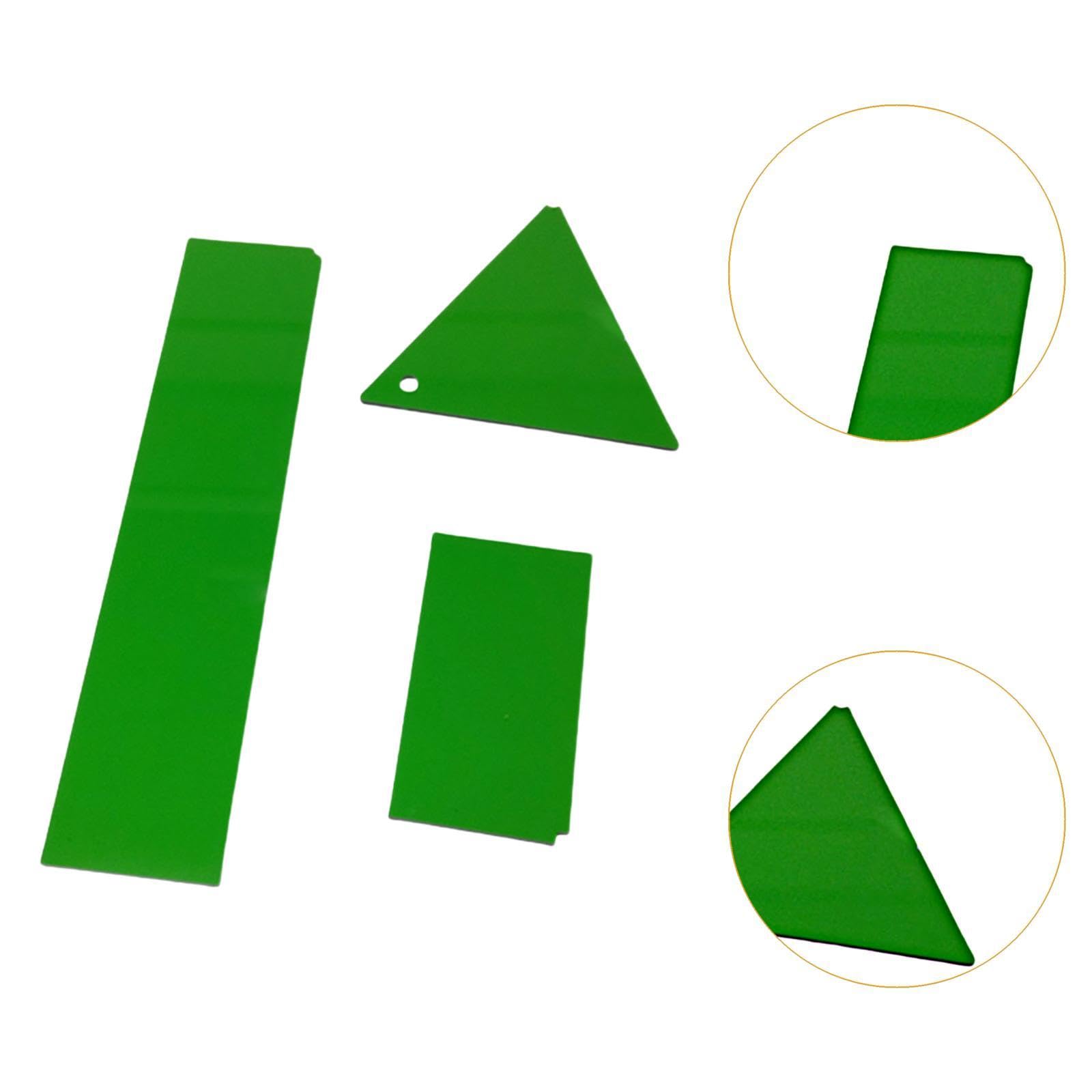 Menolana 3Pcs Ski Wax Remover Snowboard Wax Removal Tools Green Ski Base Cleaner Snowboard Wax Remover for Outdoor Sports Snowboarding