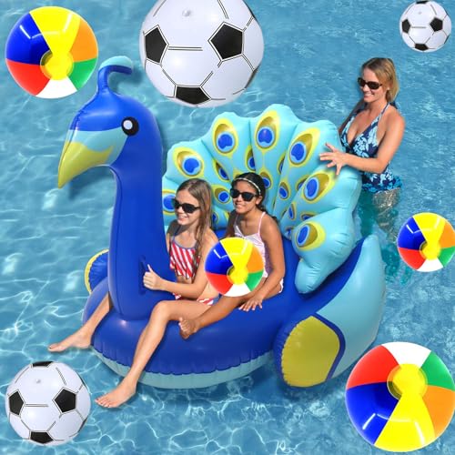 ONRAGT 3er Set Transparente Wasserbälle - Aufblasbare Schwimmbälle 16 Zoll | Für Pool, Strand & Sommerpartys