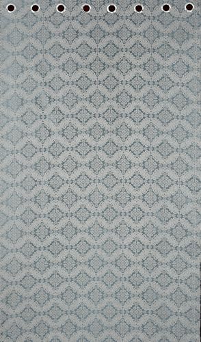 Image of Yarnis Damas Printed Room Darkening Polyester Curtains 5 Feet Long Set of 2 for Door & Windows Living Room, Grey, Parda
