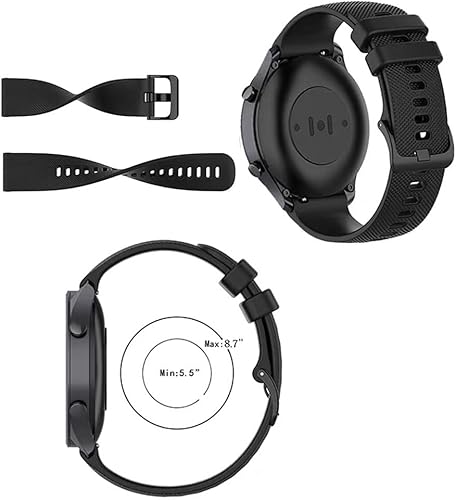 Miniatura 6 de suitable for Samsung Galaxy Watch 3 strap 45mmGalaxy Watch 46mmear S3 Frontier, 22mm quick release silicone strap, suitable for both women and men