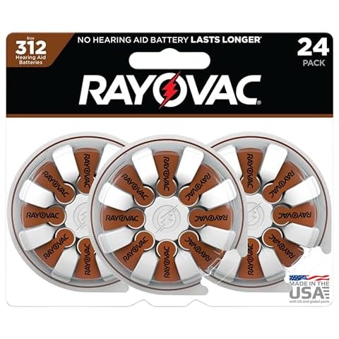 Rayovac Proline Advance Hearing Aid Batteries, Size 312 (48 count) Cover