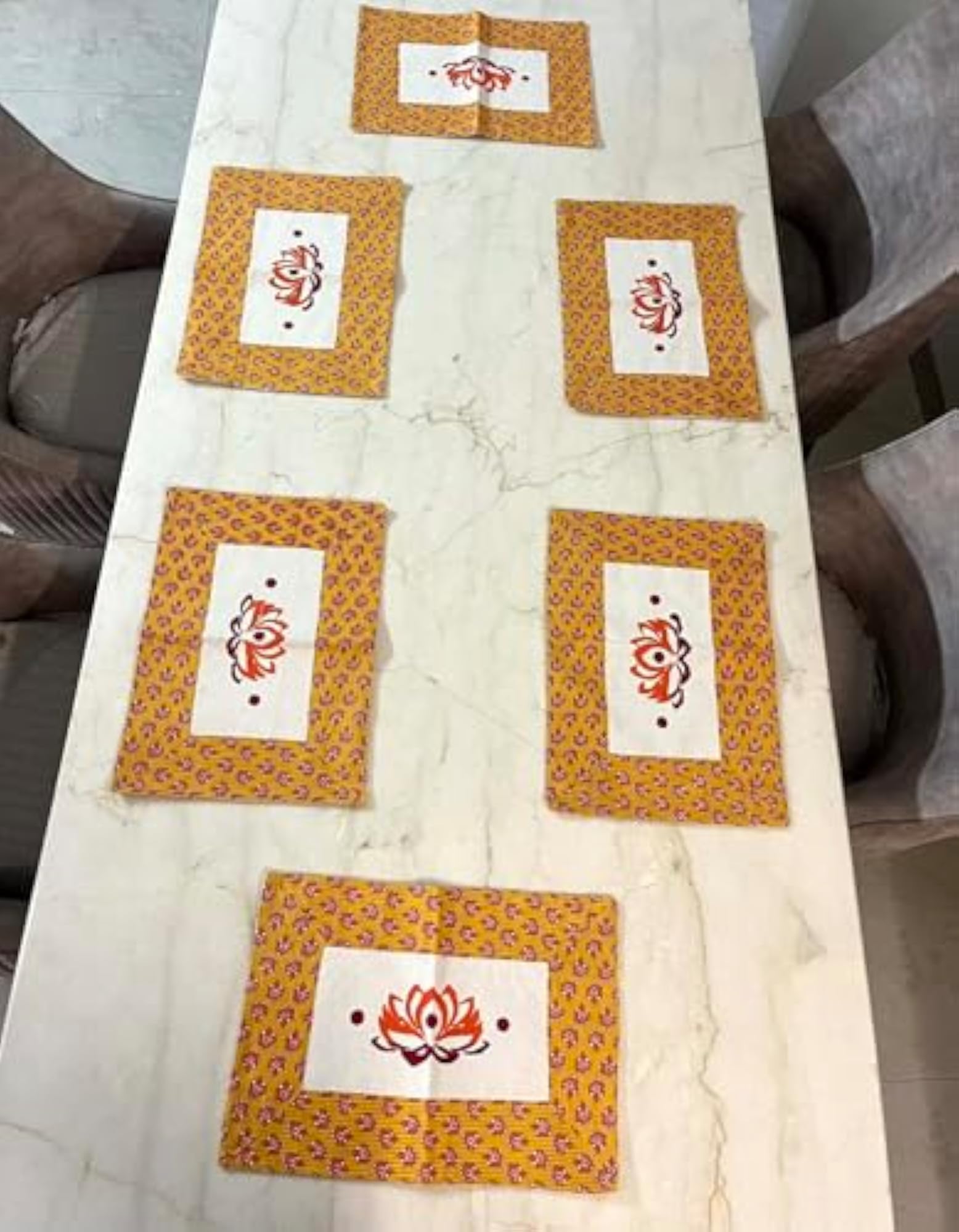 Ecofriendly Handpainted Stylish Dining Table Mats