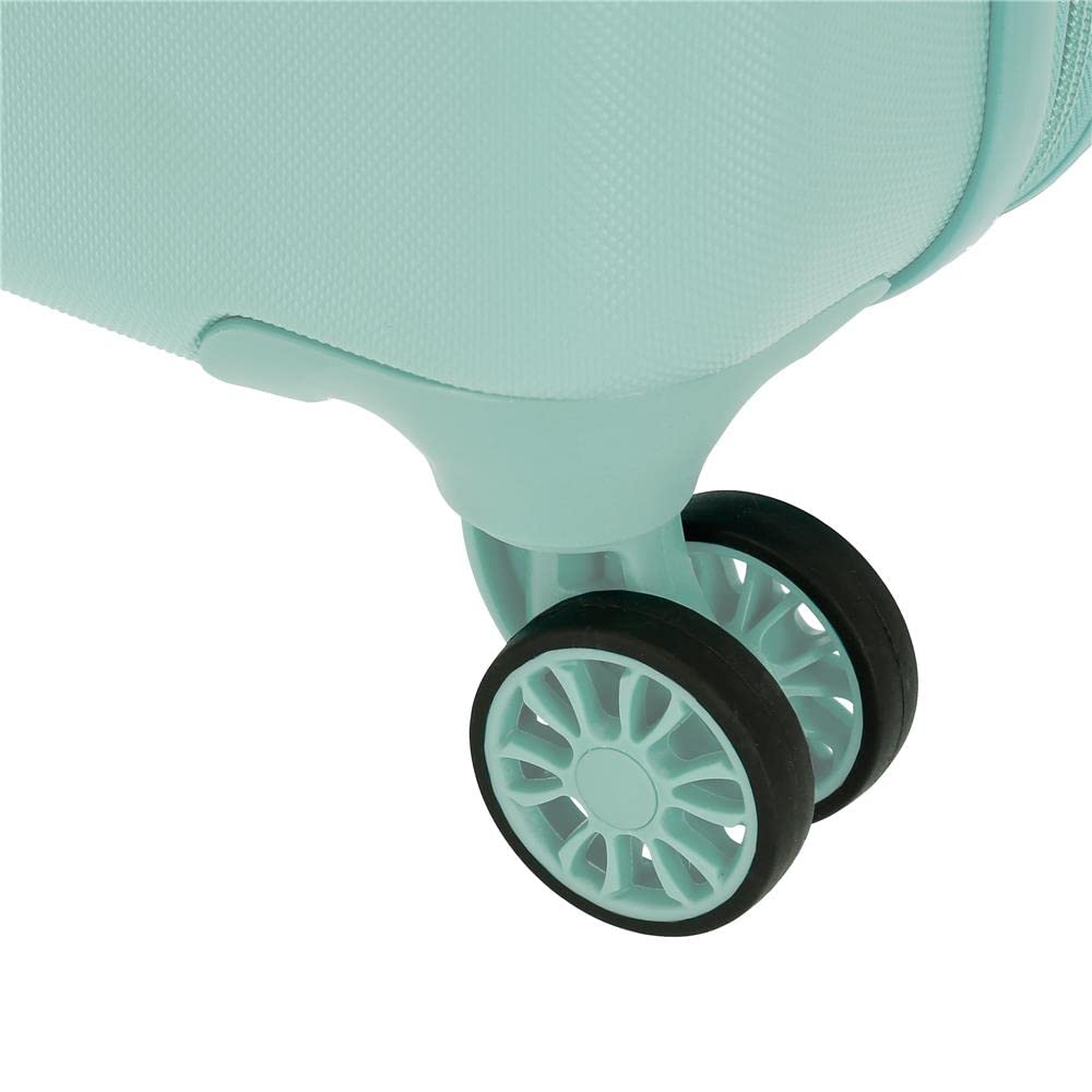 Movom Riga Maleta de Cabina Verde 40x55x20 cms Rígida ABS Cierre combinación 37L 2,8Kgs 4 Ruedas Dobles Equipaje de Mano