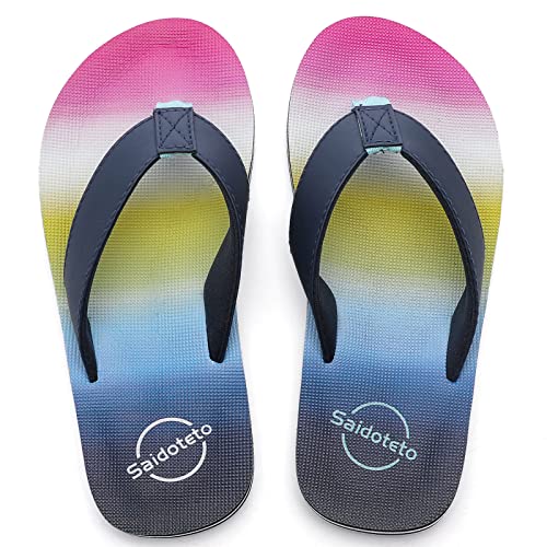 Image of Saidoteto Boys Girls Flip Flops Child Summer Slip-on Thong Sandals Beach Pool Water Shoes(Little /Big Kid)