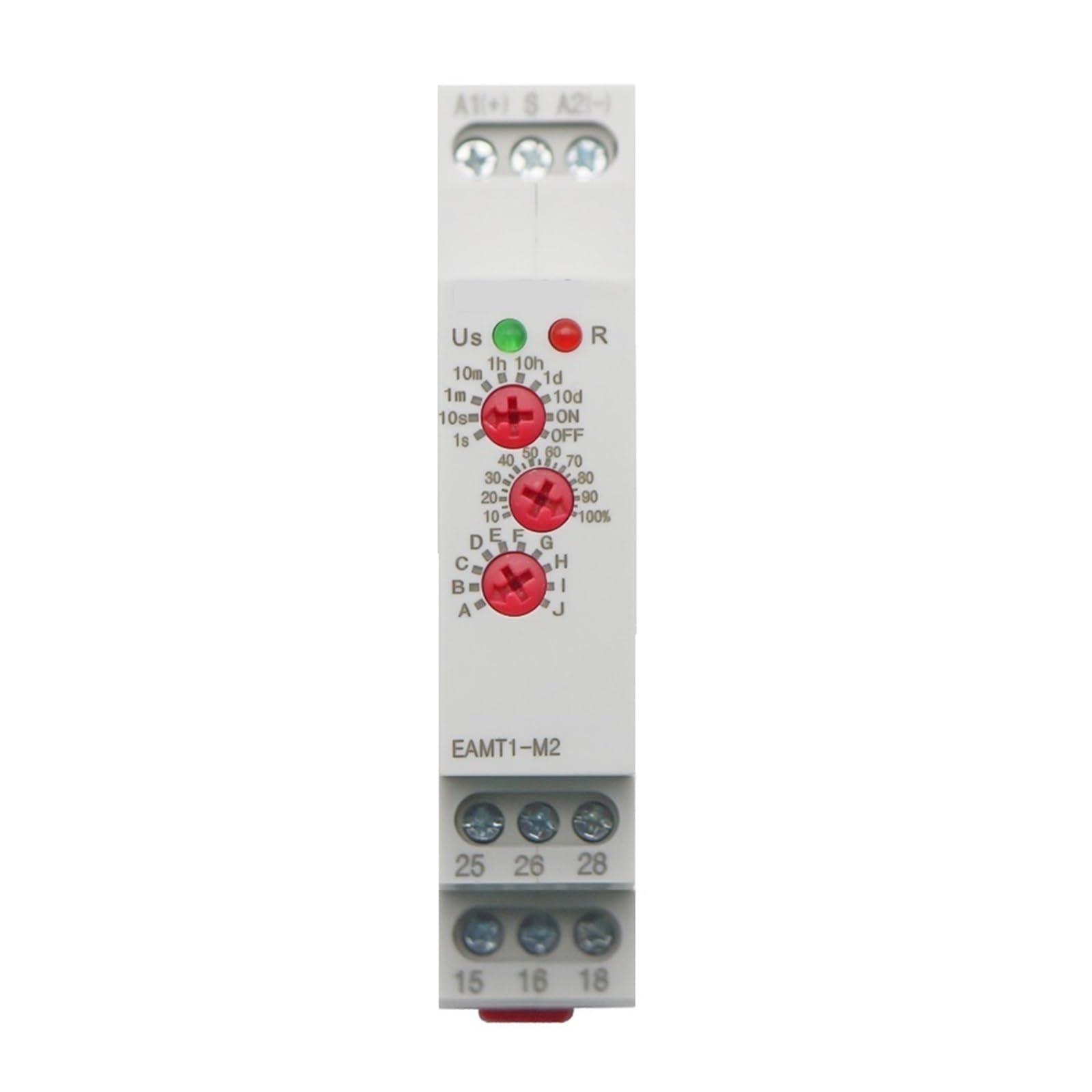 12–240 VAC/DC Typ 0,1 Sekunde – 10 Tage Zeitverzögerungsrelais 16 A/250 VAC Multifunktions-Zeitrelais mit Funktionsoptionen Stück(EAMT1-M2)