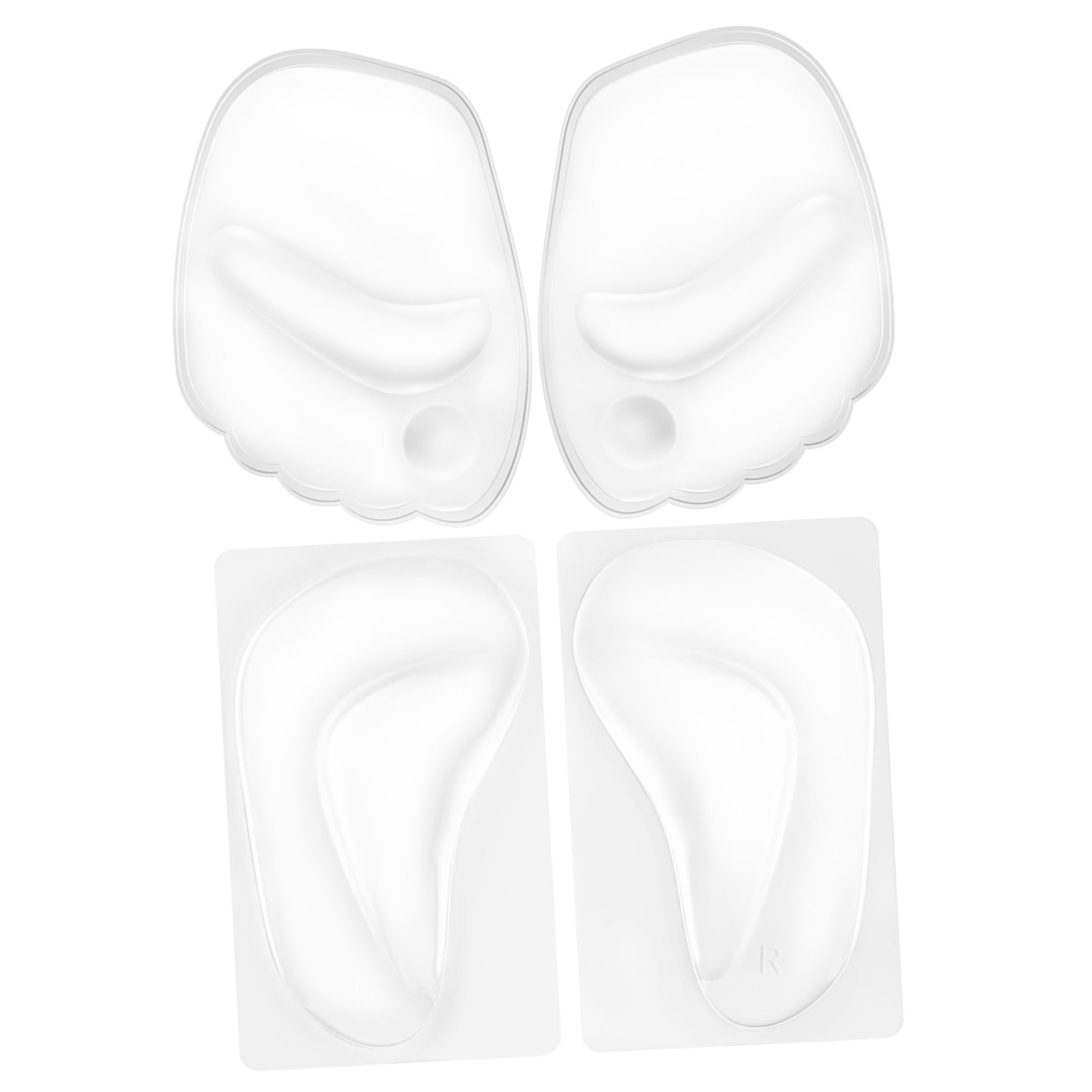 FOMIYES 2 Pairs Arch Support Pads for Women Men High Heels Running Hiking Comfortable Silicone Foot Pads