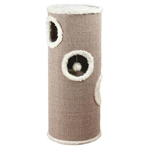 Trixie Cat Toren, 15.75 x 15.75 x 39.25 inches, Bruin/Beige