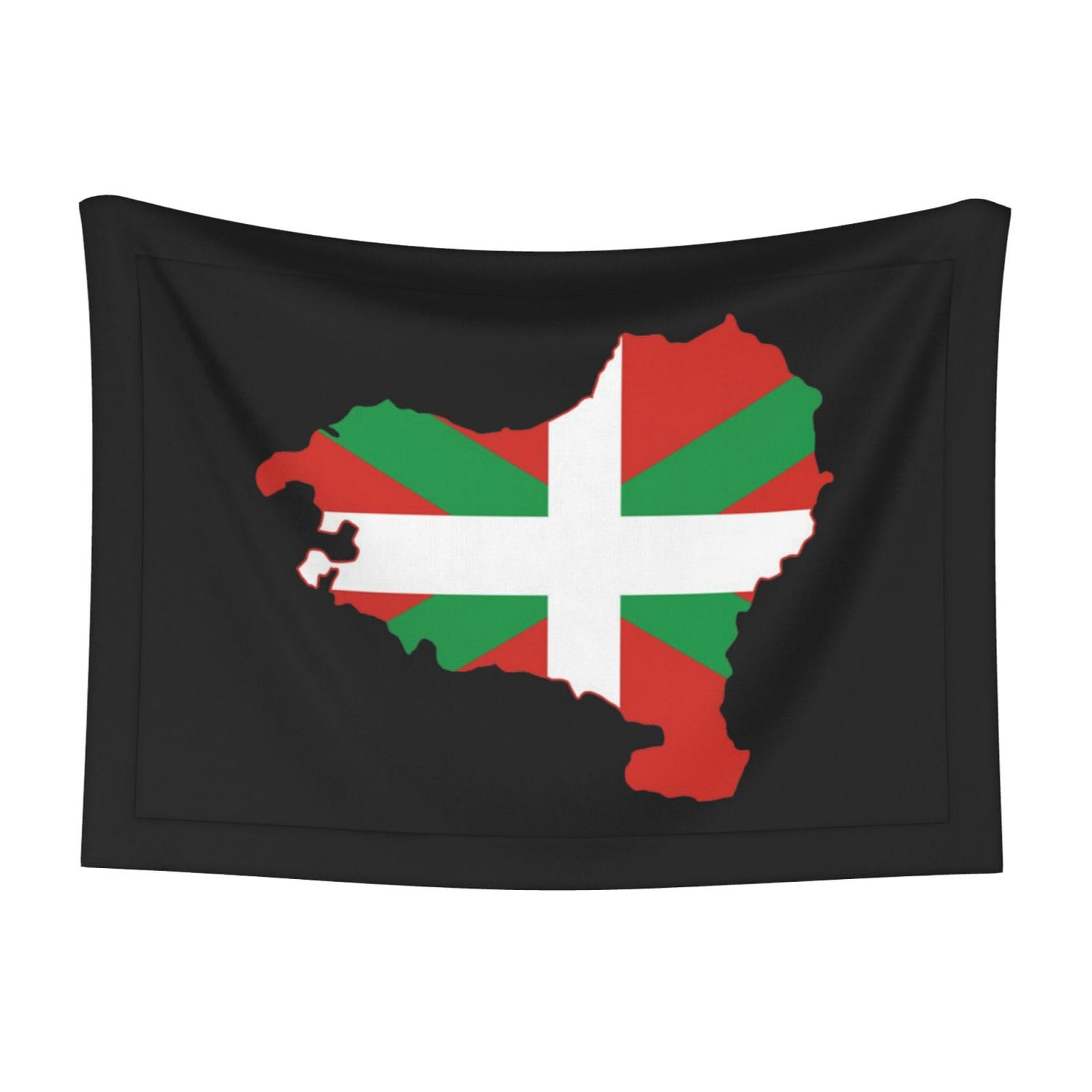 Basque Flag Map Soft and Cozy Pet Blanket for Dogs and Cats - Versatile and Comfortable Medium