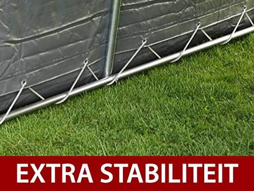 Close-up of ground anchoring for extra stability