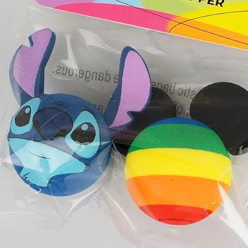 Disney Stitch Face And Mickey Rainbow Antenna Topper #TOP2